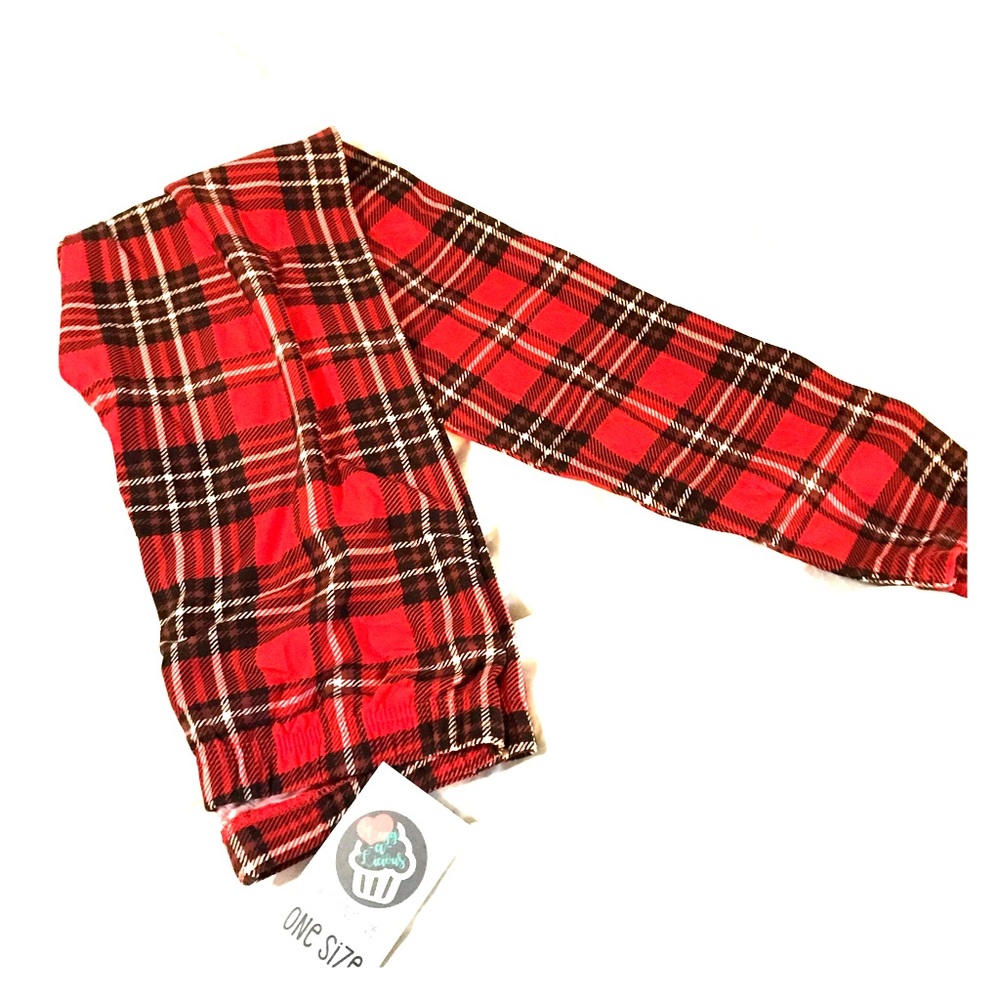 Creaming soft plaid leggings